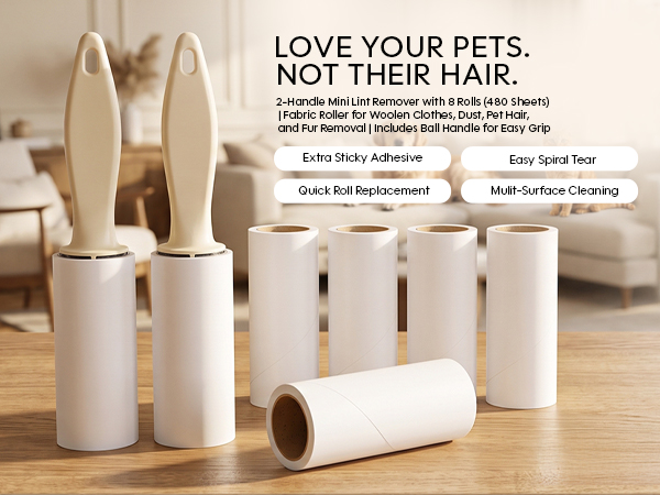 Lint Roller-  For removing hair from our Bed, Sofa etc. 