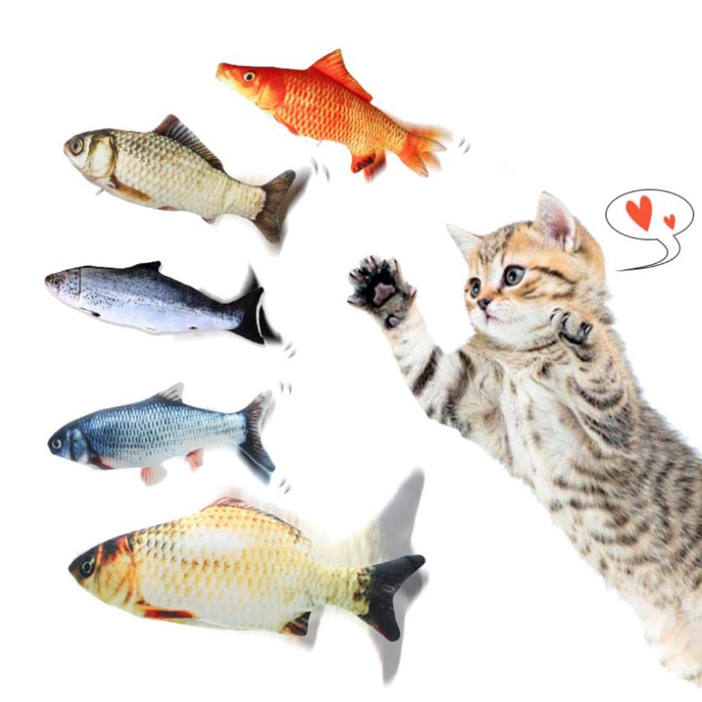 Fish vibrating toy for cat
