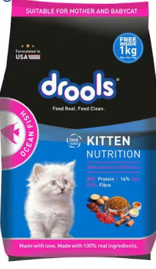 Drools kitten ocean fish dry food 1kg 