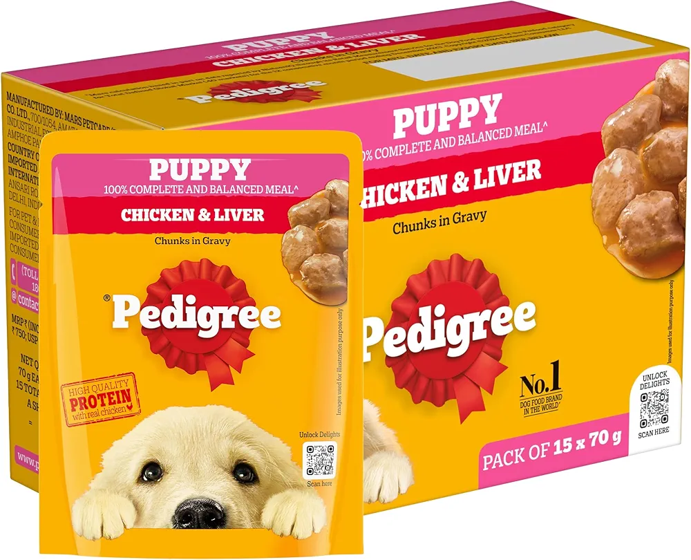 Pedigree puppy 70g chicken & liver 
