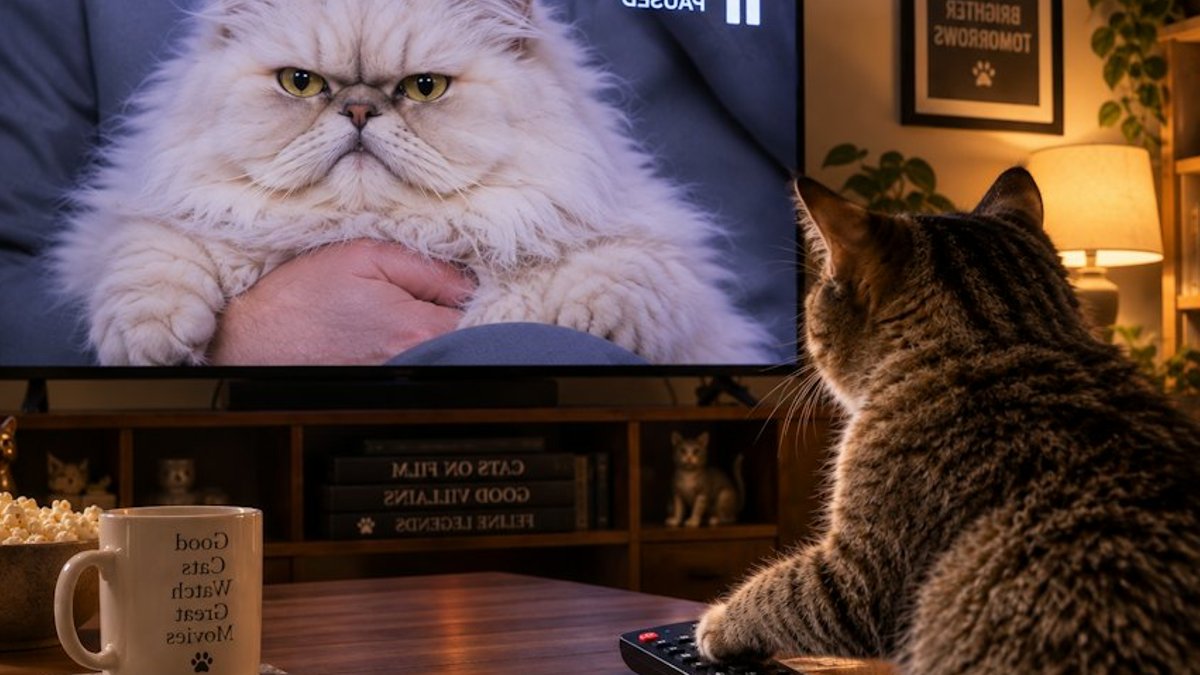 Cats outsmart humans in classic film moments - cats outsmart humans