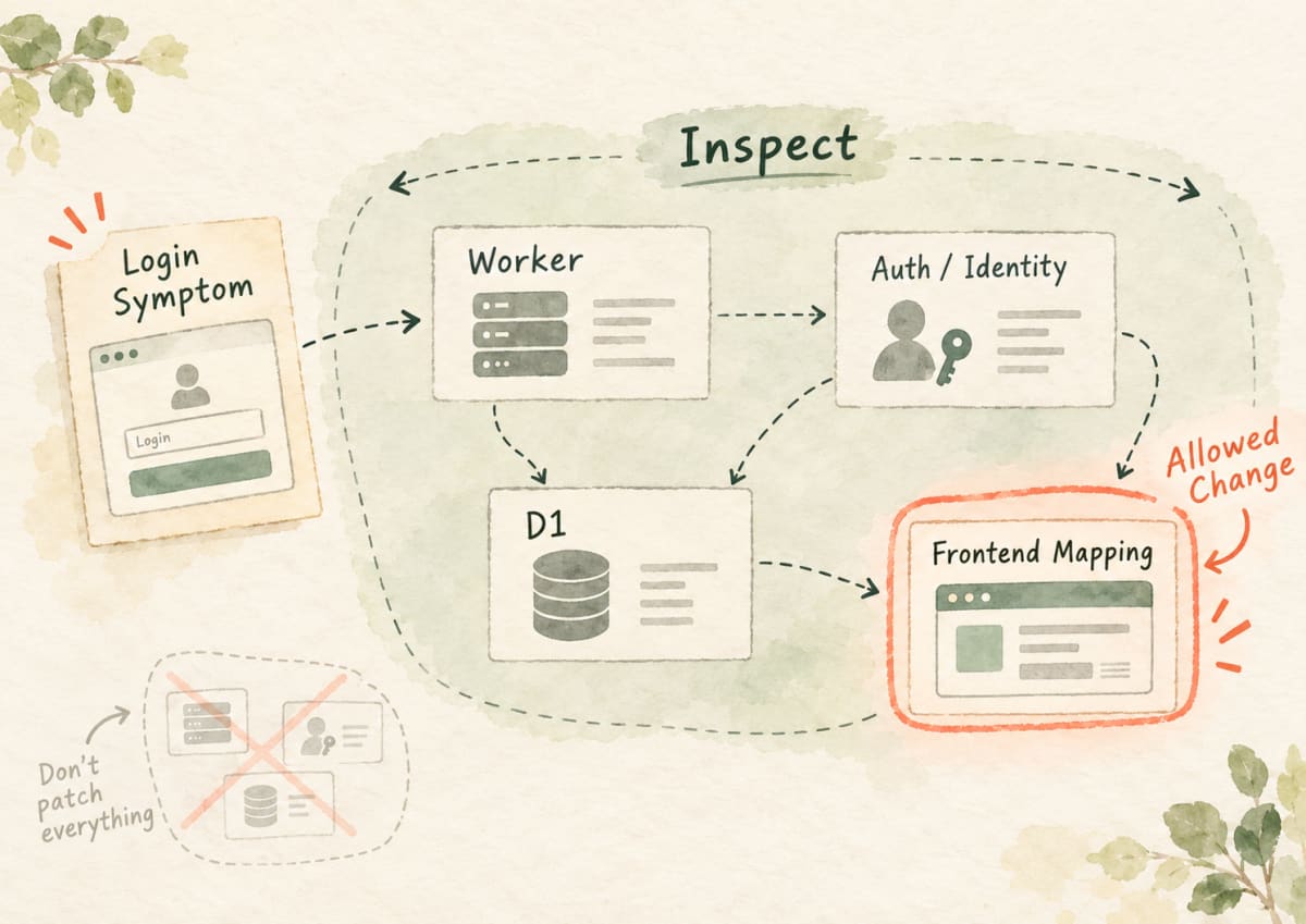 Day 11｜Trace across layers, modify only the evidenced Frontend mapping