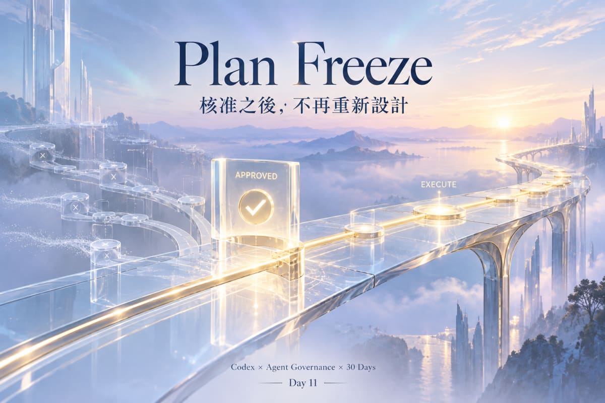 Codex Day 11｜Plan Freeze：核准後進入穩定執行