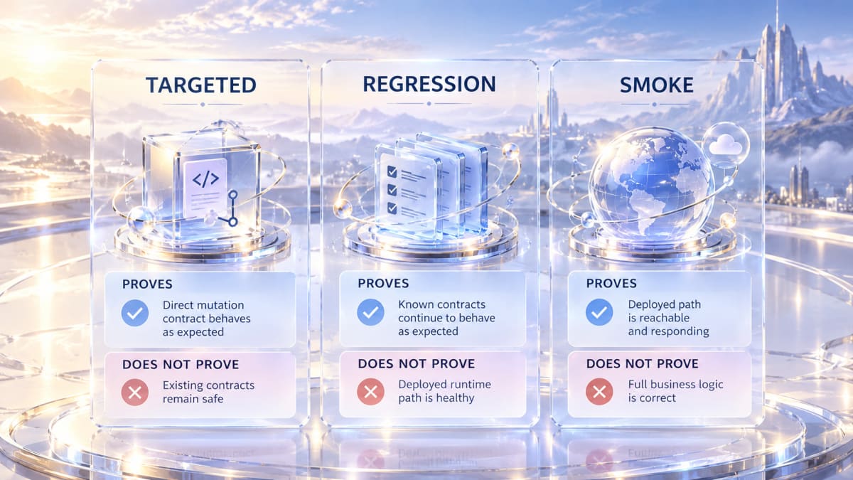 Codex Day 17 verification evidence scopes