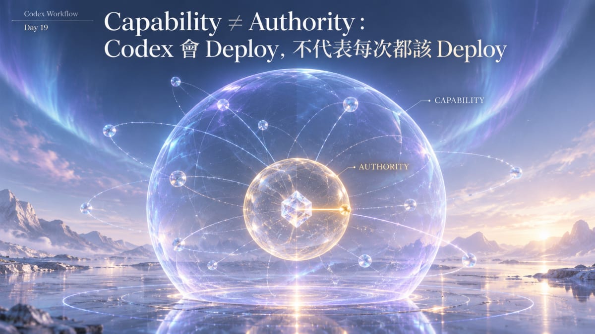 Codex Day 19 Capability ≠ Authority