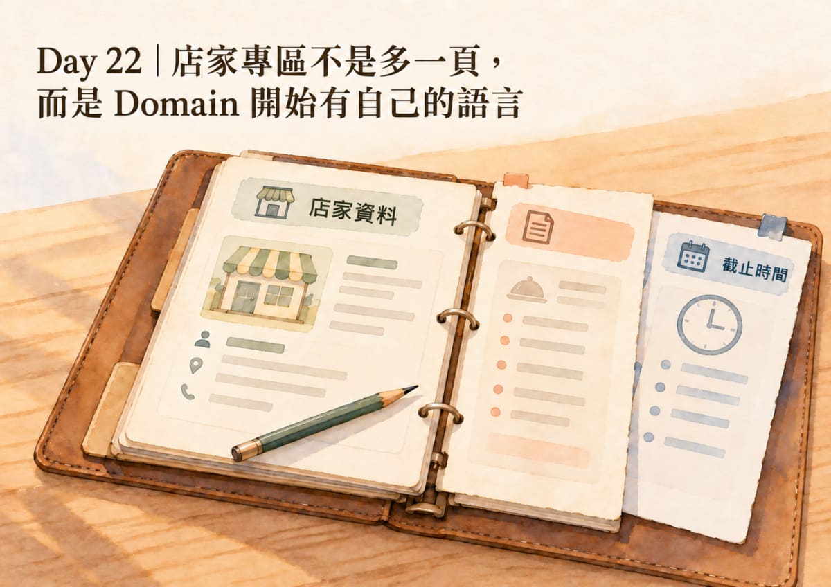 Bento Day 22 Vendor Hub domain boundary