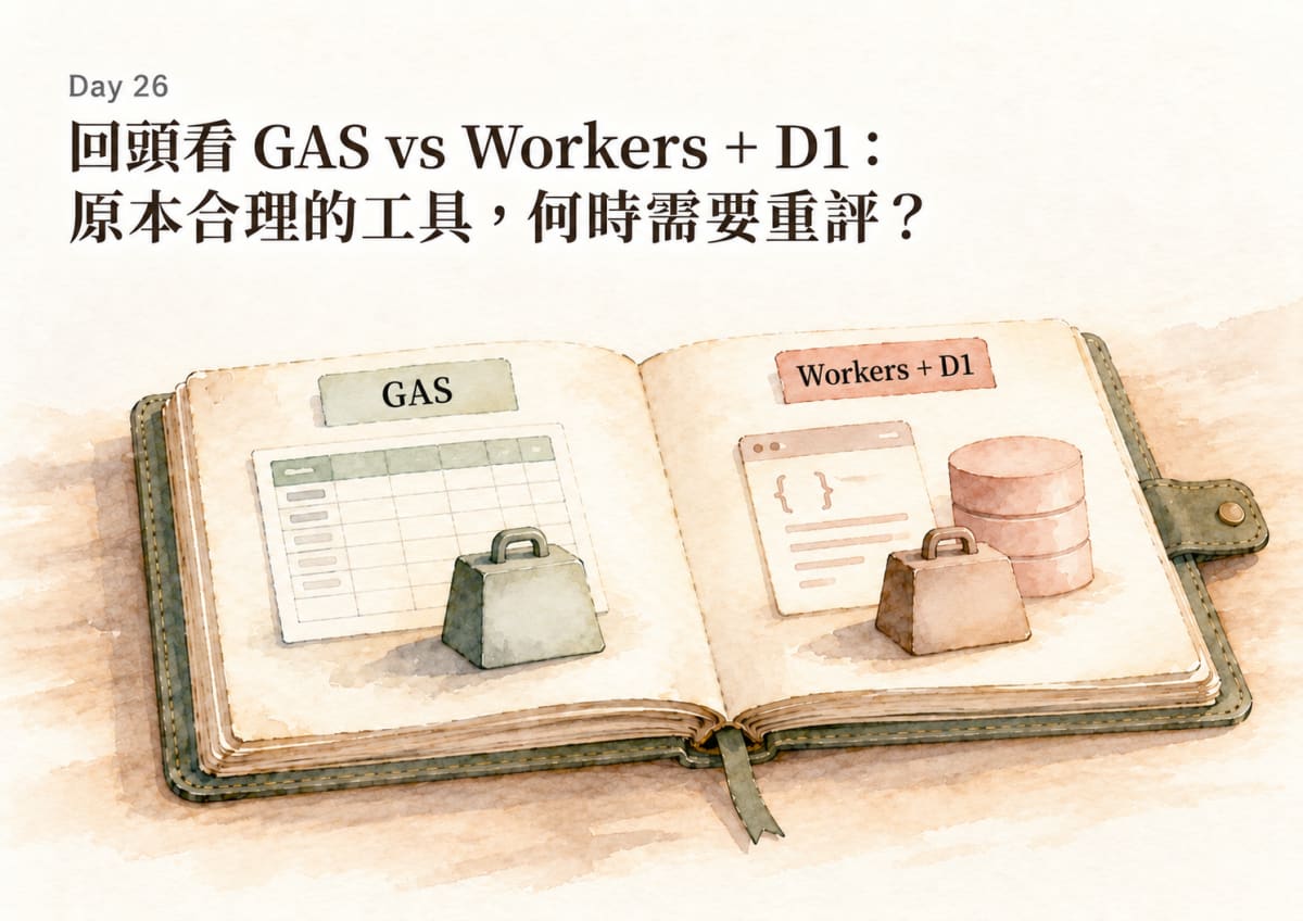 Bento Day 26 reassessing GAS versus Workers D1 as responsibilities change