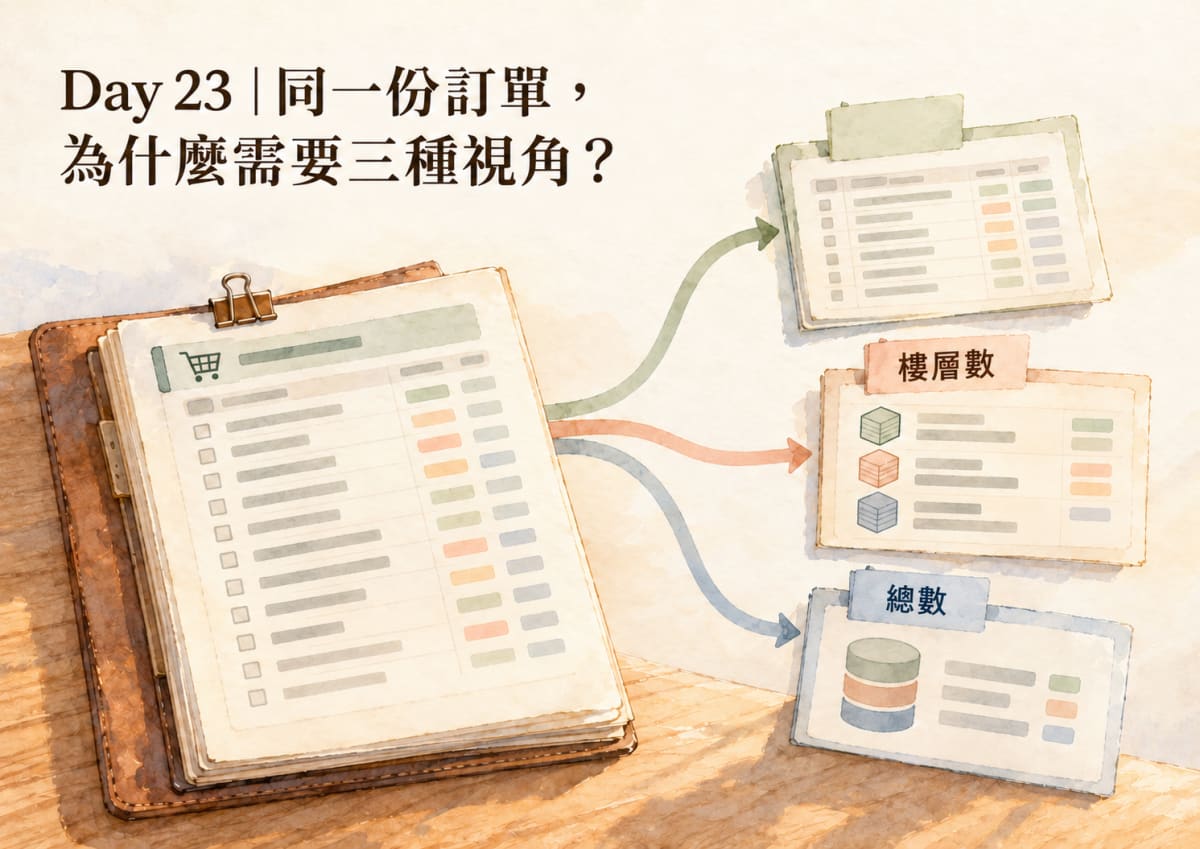 Bento Day 23｜Order Summary Read Models