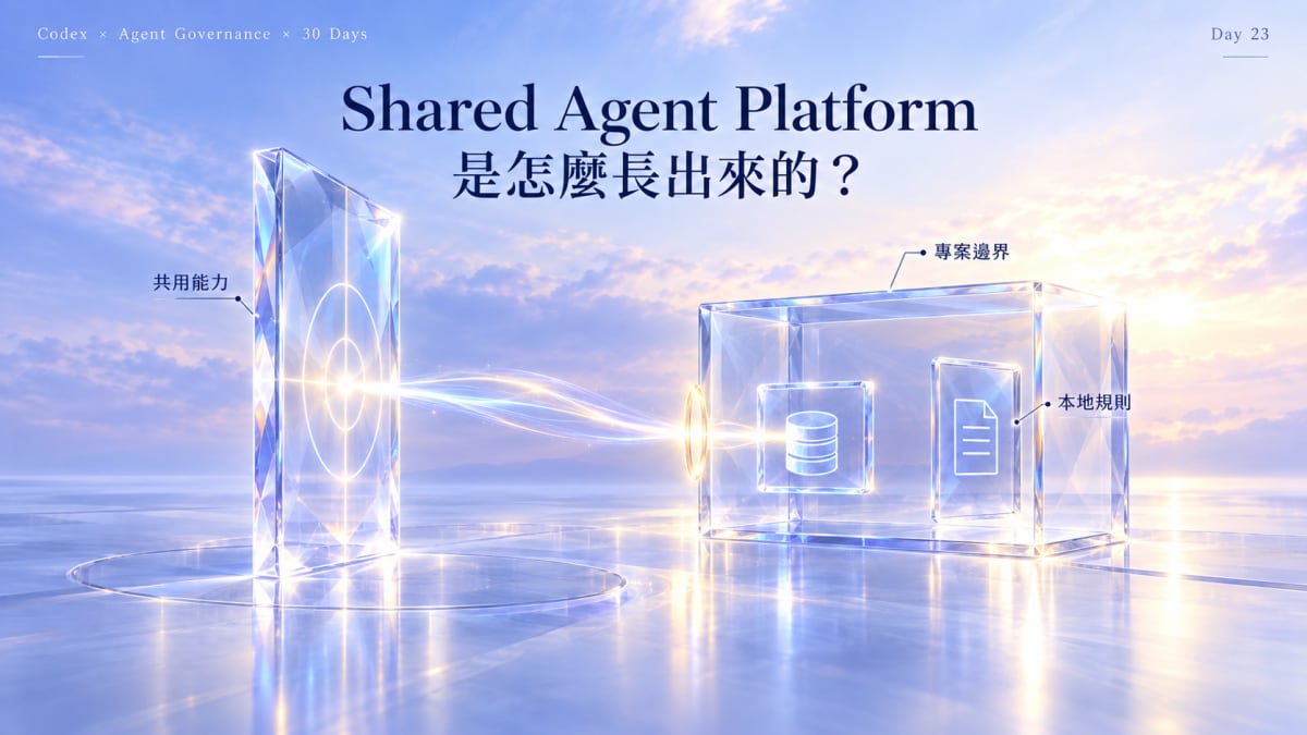 Codex Day 23｜Shared Agent Platform