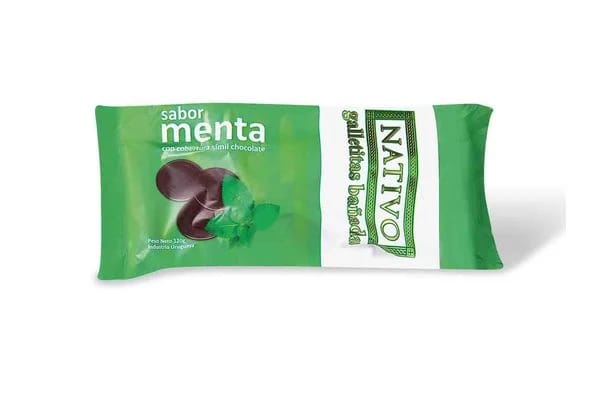 Nativo galletitas bañadas menta