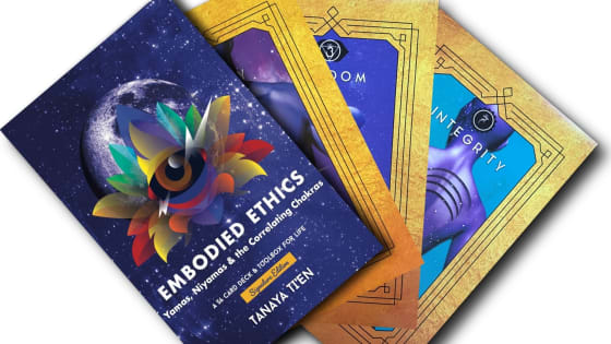 Embodied Ethics: Yamas, Niyamas & the Correlating Chakras Yoga Card Deck - Including postage within Australia