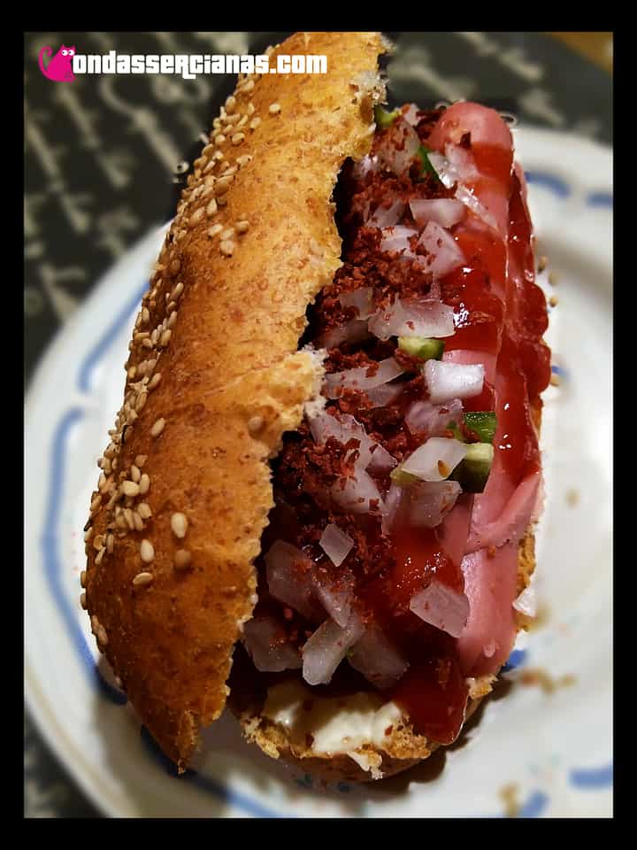 Bollos de hot dog integrales con pan de leche japonés