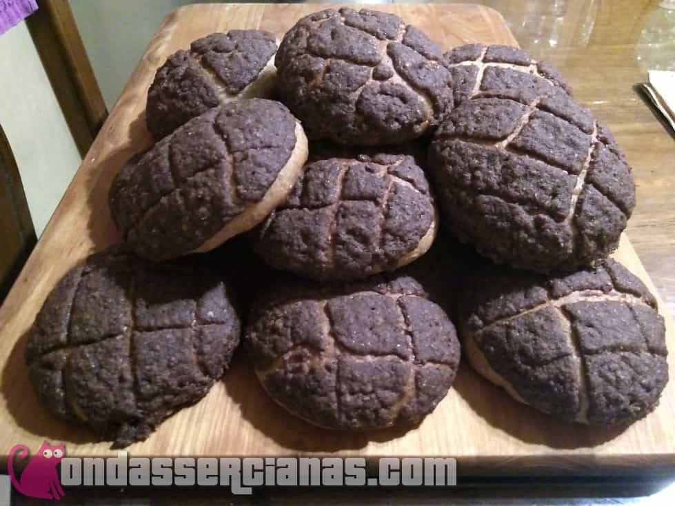 Receta: Conchas integrales de cacao con técnica Yudane (Tangzhong)