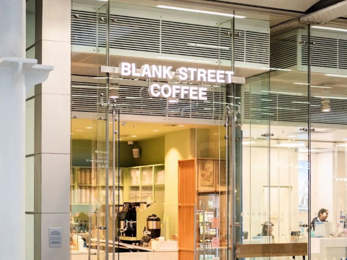 St Pancras Blank Street Coffee St pancras blank street coffee