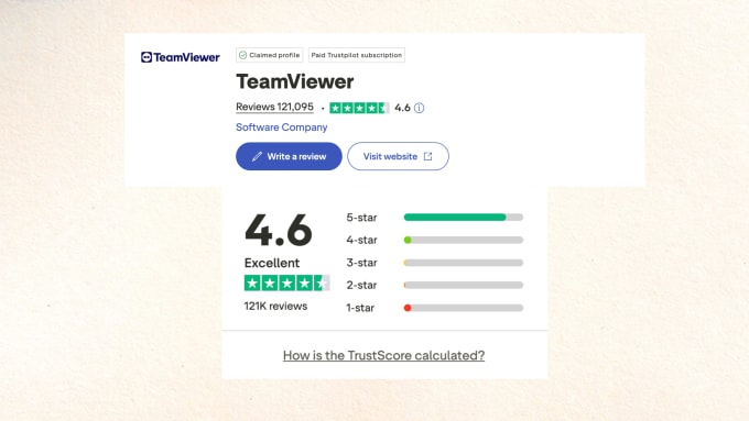 TeamViewer on Trustpilot