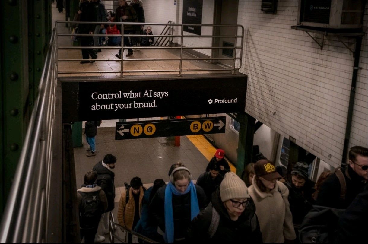 Profound out-of-home ad campaign on billboards in New York City
