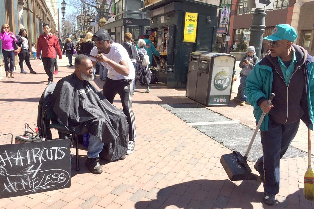 Man Who Gives Free Haircuts To The Homeless Blessed With A