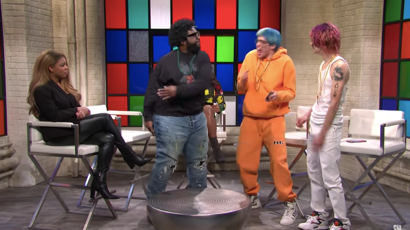 Snl Pokes Fun At Soundcloud Rappers In Comical Skit Featuring Questlove Blavity News - yeet song roblox id