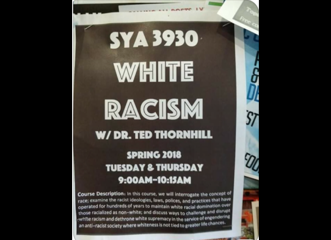 Outrage Over A White Racism Course At A Florida University Calls For