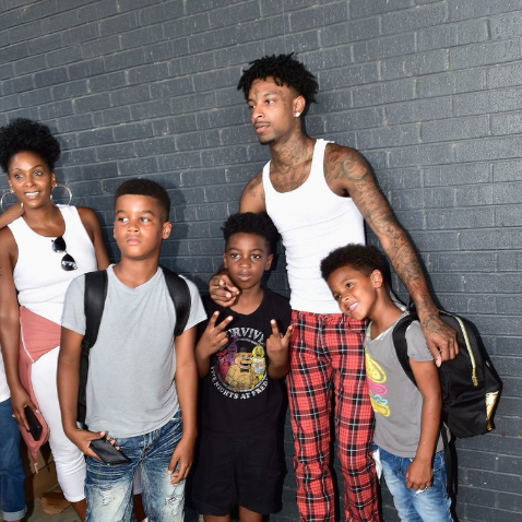 21 Savage Has 3 Kids & Loves Being a Superhero to Them