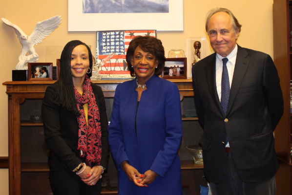 Maxine Waters Meets With CBS Execs Following Backlash For Not Including Black Reporters On Election Coverage Team