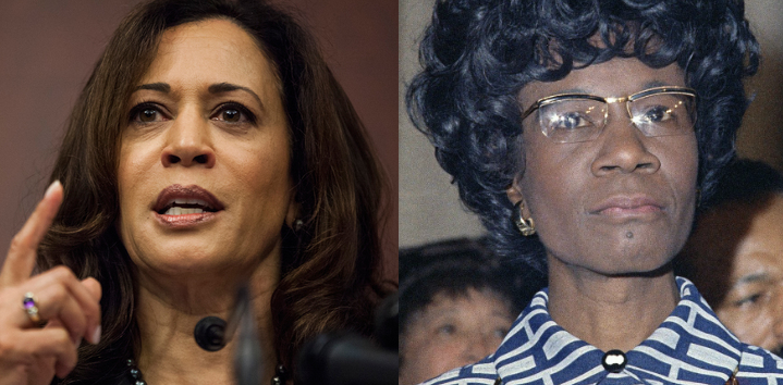 Here's How Kamala Harris Is Paying Tribute To Shirley Chisholm In Her New Presidential Campaign