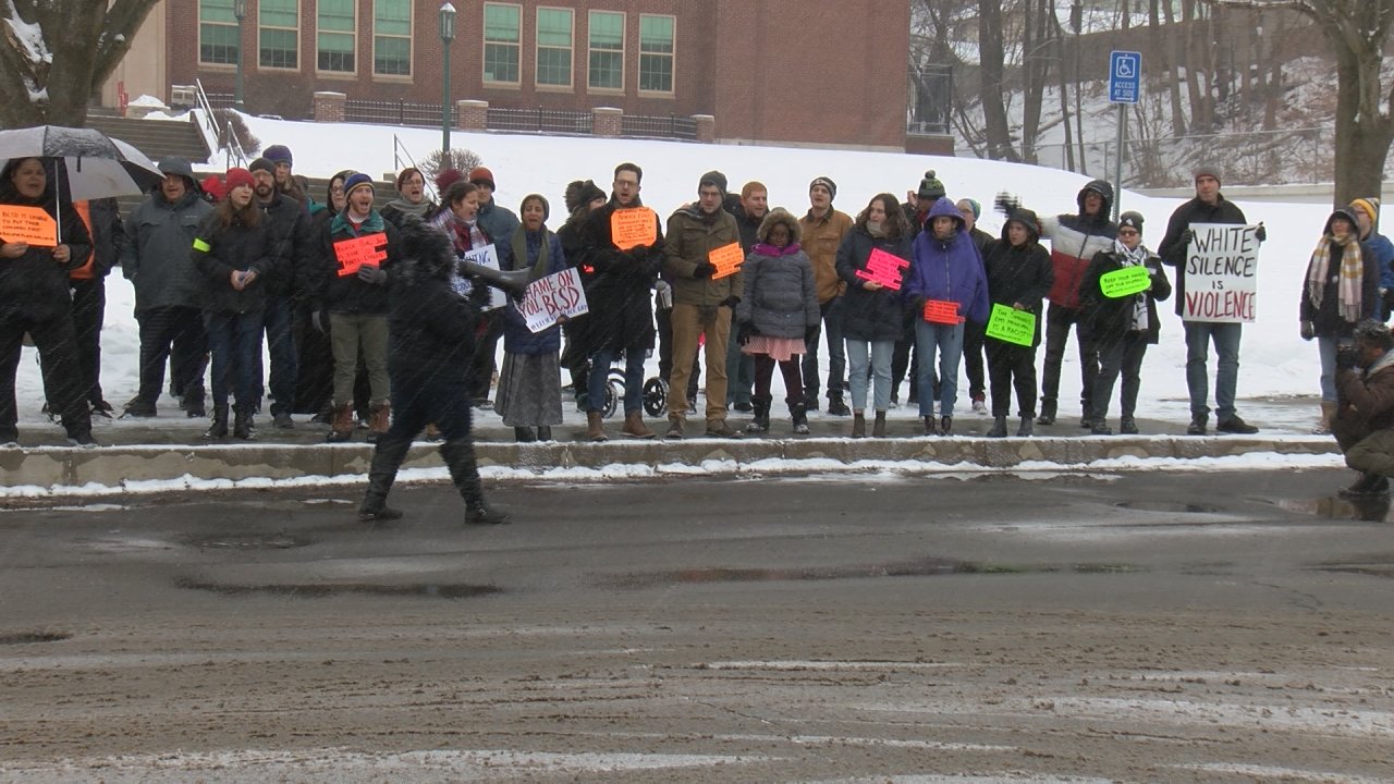 Residents In Upstate New York Community Lead Protest Following Strip Search Of Middle School Girls