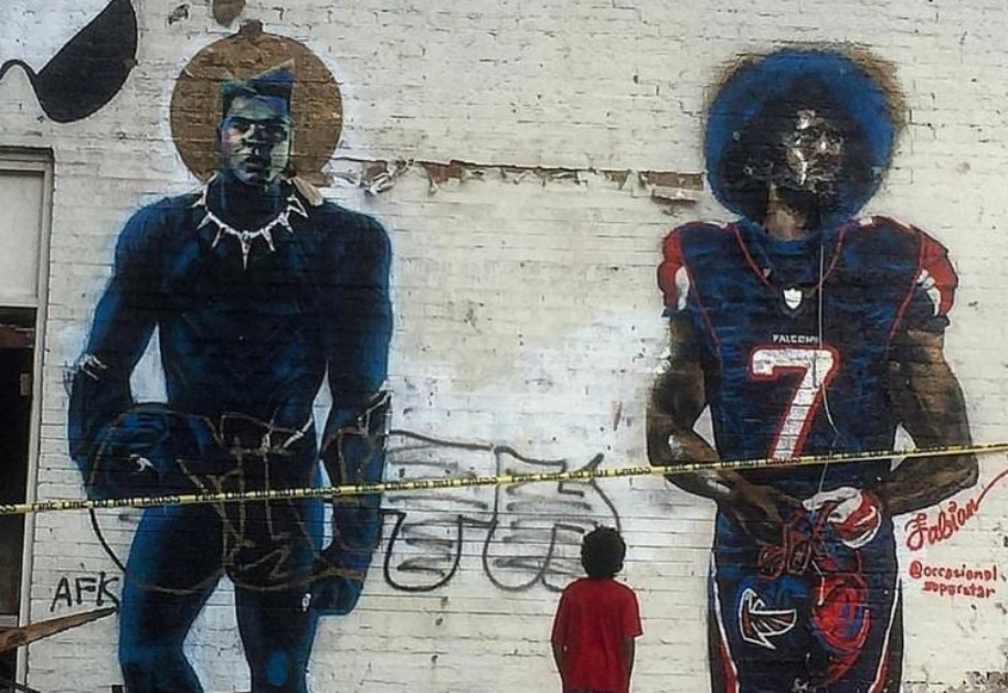 Atlanta Artists Painted Murals Of Colin Kaepernick All Over The City Instead Of Watching The Super Bowl