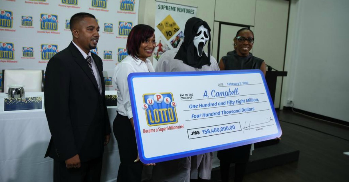 Jamaican Lottery Winner Hilariously Wears 'Scream' Mask To Collect His Funds