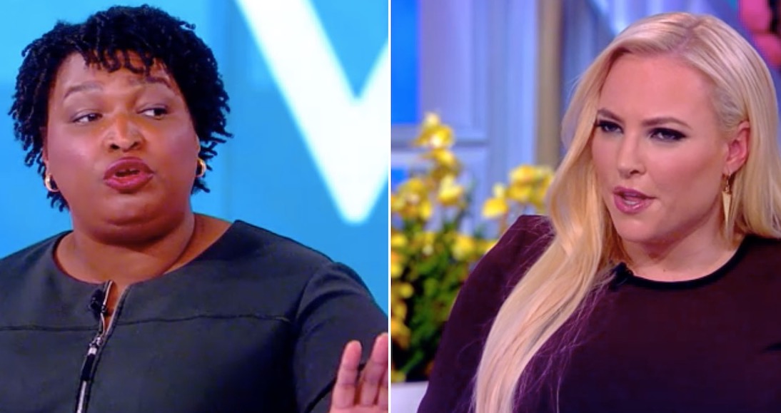 Stacey Abrams Came For All The Smoke On 'The View' And Brilliantly Shut Down Meghan McCain