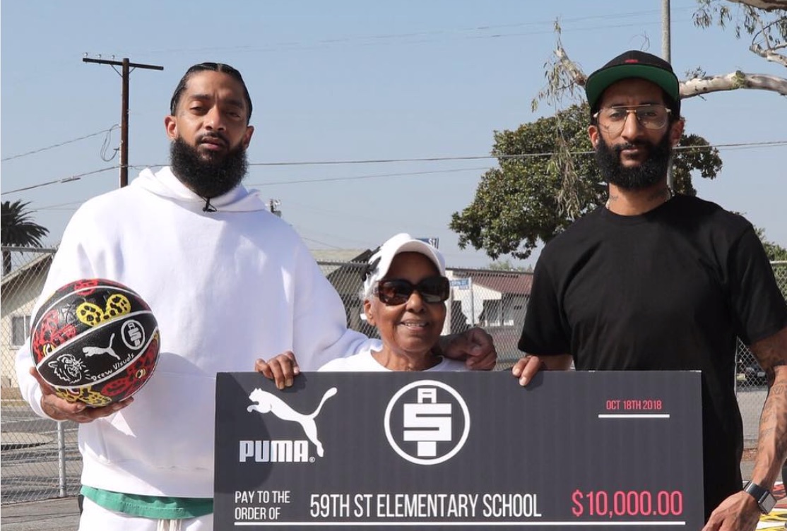 Nipsey Hussle 33 Crenshaw High School Black Baseball Jersey