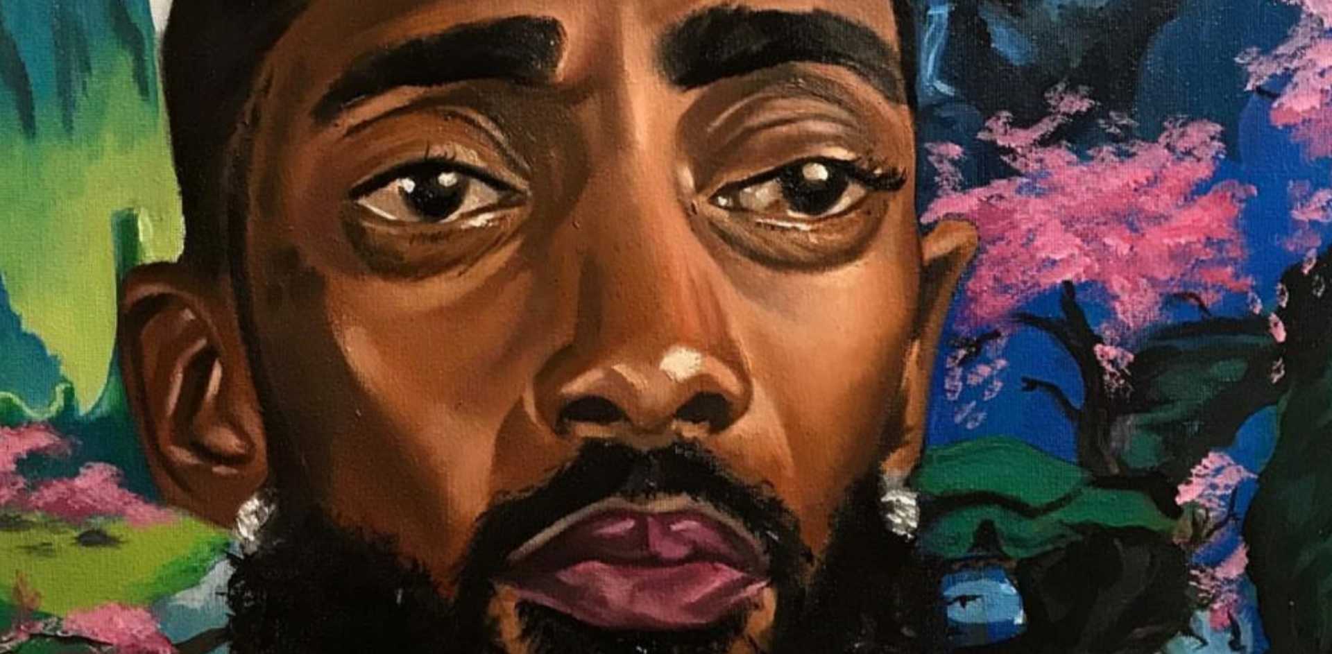 Nipsey Hussle Canvas Art – Inx Art Collective