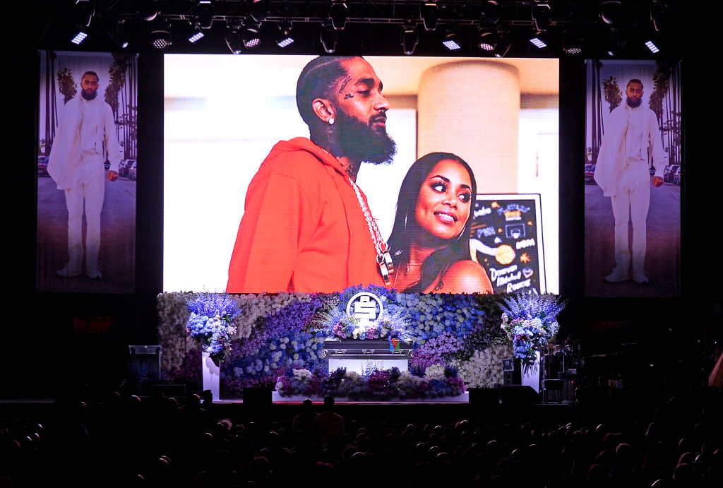 Lauren London gets a tattoo in honor of Nipsey Hussle