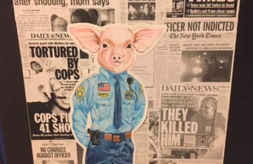 Student's Anti-Police Brutality Artwork Pulled From City Art Show Following Outcry