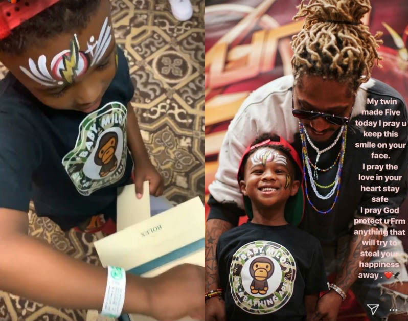 Rapper Future & Russell Wilson Wish Baby Future A Happy Birthday