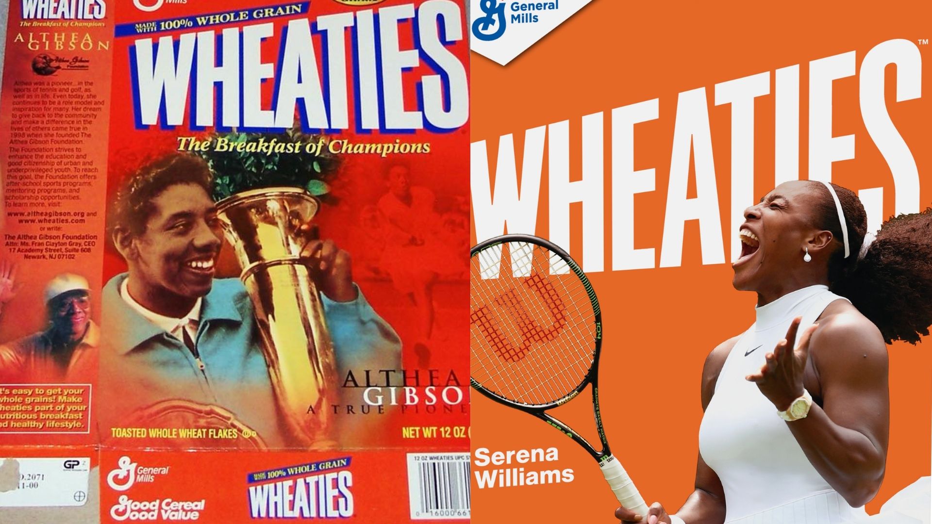 Serena Williams Follows In The Footsteps Of Althea Gibson As The Second Black Woman Tennis Player To Be Featured On A Wheaties Box