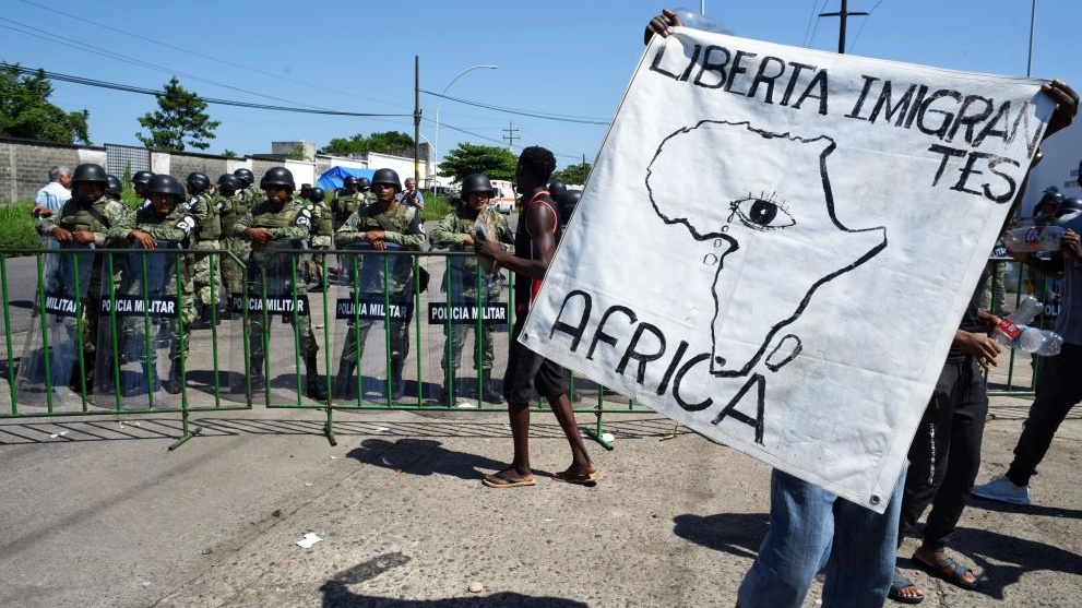 African Migrants Are Banding Together To Protest As Mexican Officials Continue To Deny Necessary Paperwork To Enter U.S.