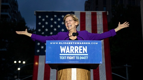 Presidential Candidate Elizabeth Warren Sees Rise In Polling Due To Support From Black Voters