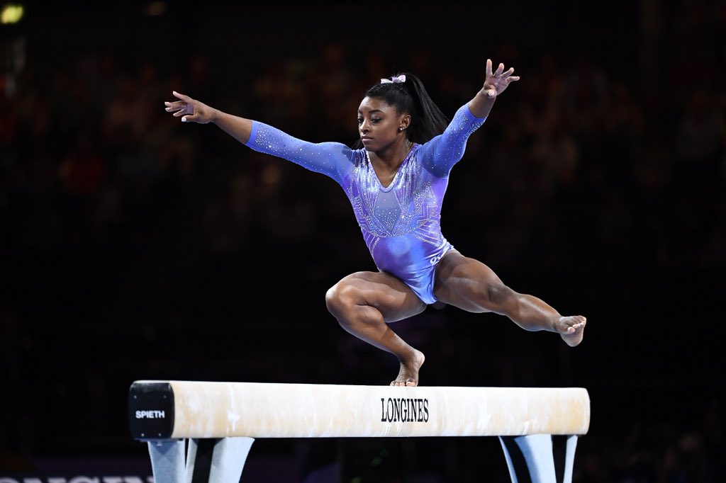 Simone Biles at Gymnastics World Championships: Golds in beam, floor