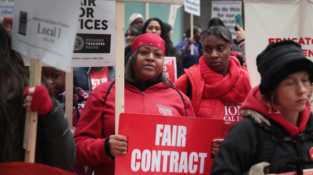 Chicago Teachers Walk Out Of Classrooms In Demand For Better Conditions