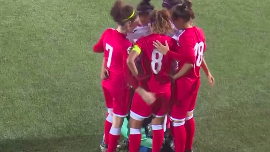 Female Soccer Team Members Halt Game To Huddle Around Opposing Player As She Fixes Her Hijab In Viral Video