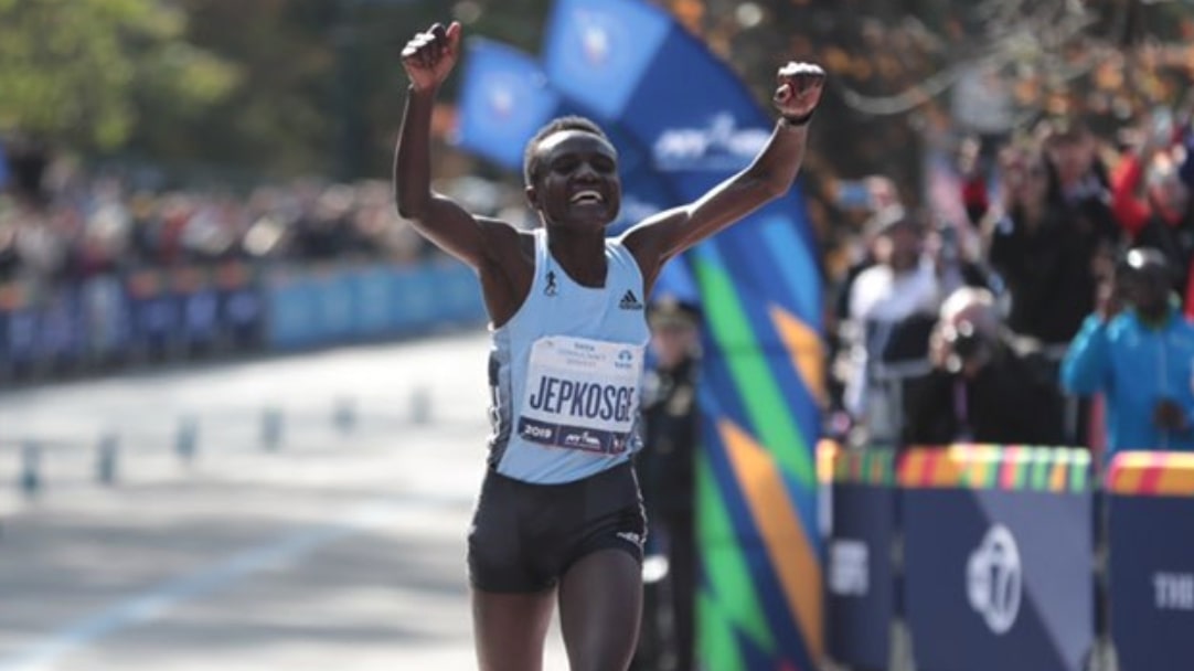 Rookie Kenyan Runner Joyciline Jepkosgei Wins In NYC Marathon Debut