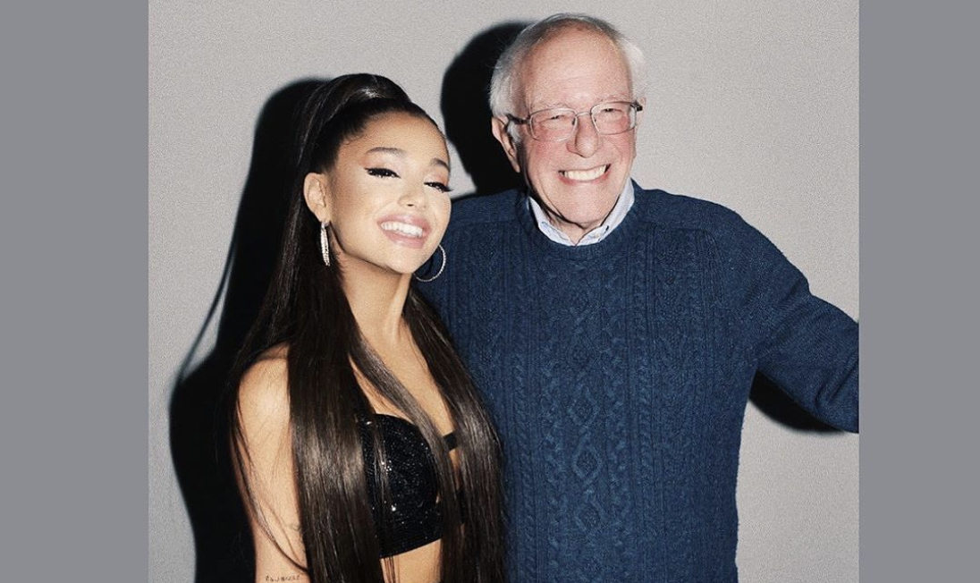 Ariana Grande Is Feeling The Bern And Is Doing All She Can 'To Make Him Proud'