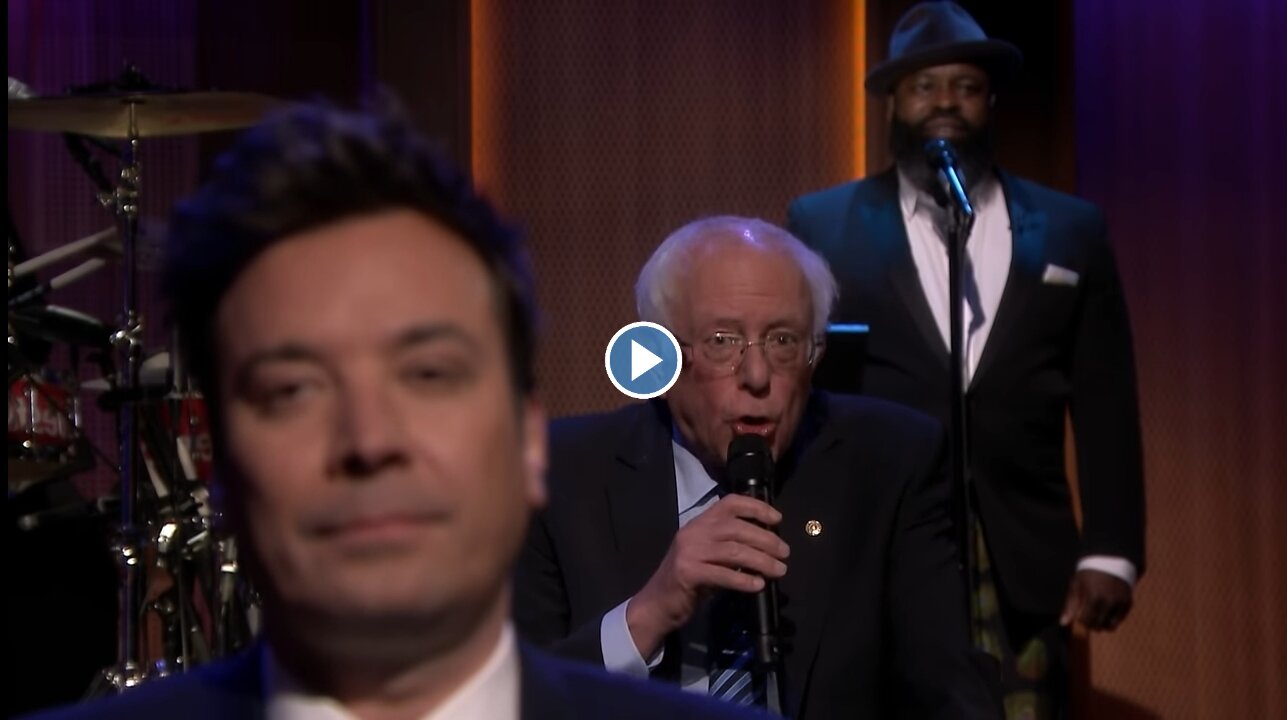 Sen. Bernie Sanders Was Feeling Good As Hell While Slow Jamming With Jimmy Fallon