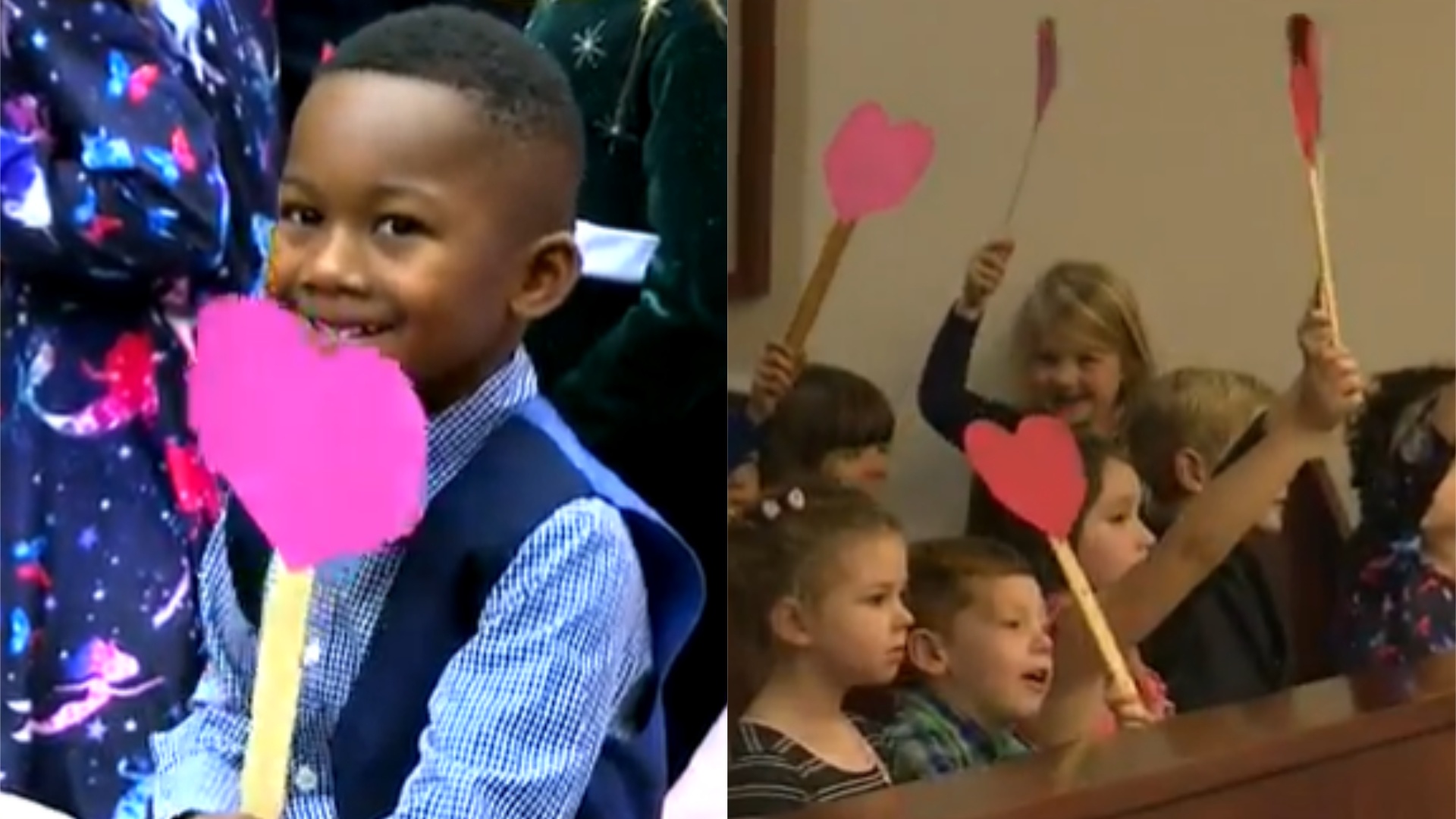 Michigan Boy's Entire Kindergarten Class Shows Up To Support Him At Adoption Hearing