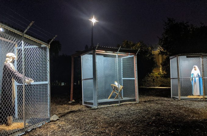 This Church Depicted Jesus, Mary And Joseph In Cages To Make A Statement About Immigrant Detainees