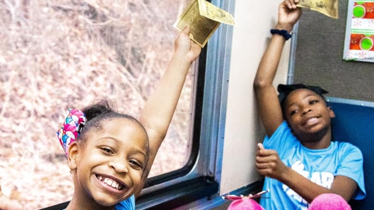 Students From LeBron James' iPromise School Took A Trip On The Real-Life Polar Express To The North Pole