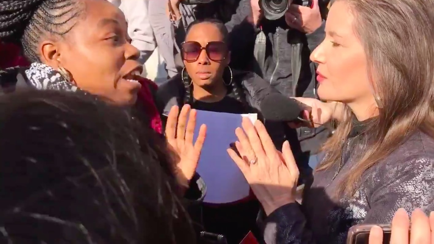 Group of Oakland Women Who Are Homeless And Pushing For Affordable Housing Confront Mayor During Press Conference