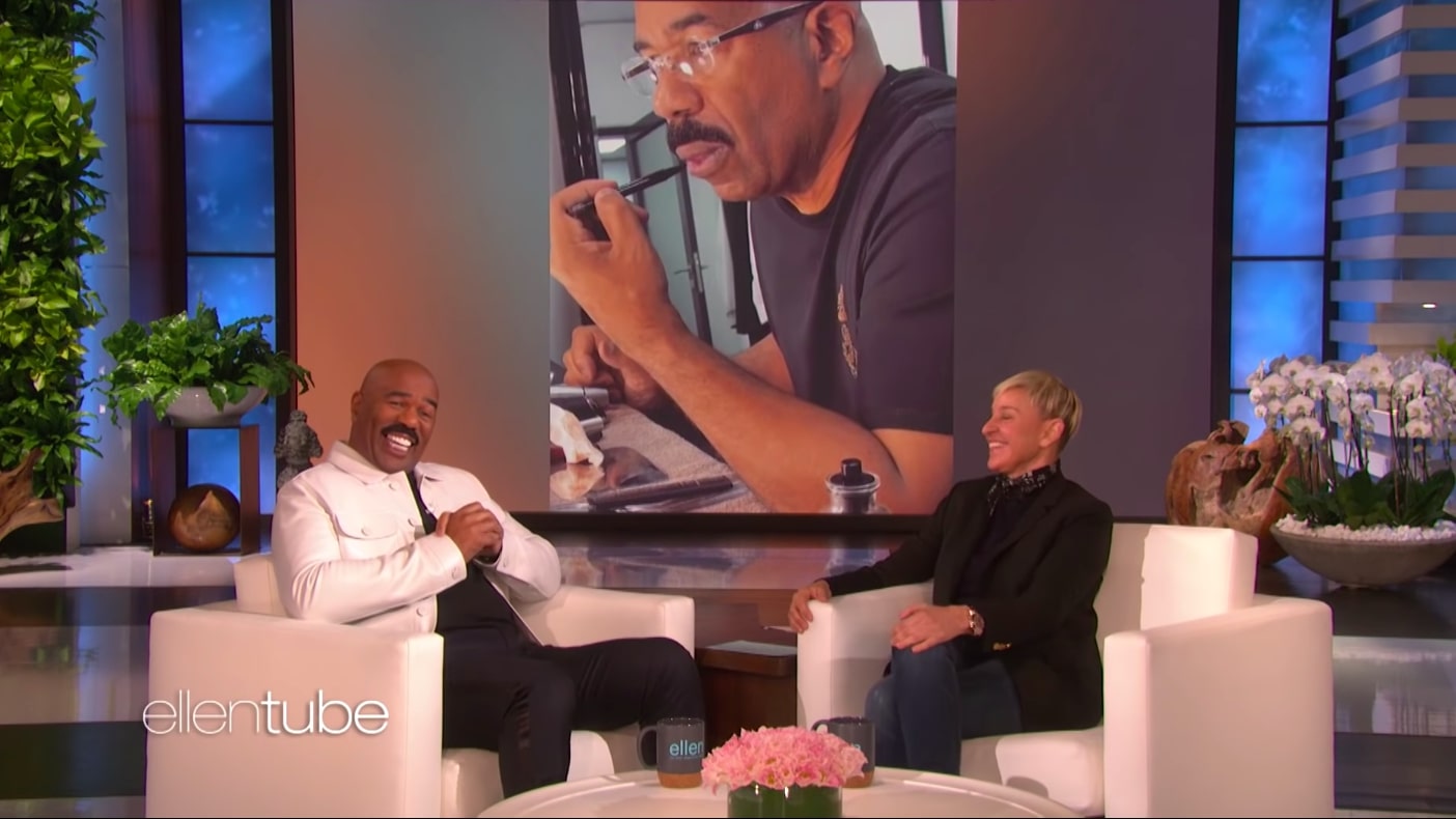 Steve Harvey Gave A Shout-Out To This Black-Owned Brand On 'Ellen' And Did So In A Way Only Your Most Country Of Uncles Could