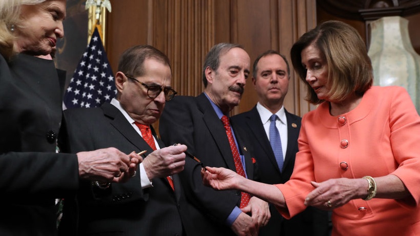 Nancy Pelosi Is So Happy To Sign Trump's Impeachment Articles, She Bought Special Pens For The Occasion